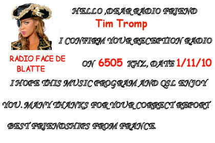 Radio RFB France 01NO10 QSL